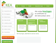 Tablet Screenshot of keakeuringen.be